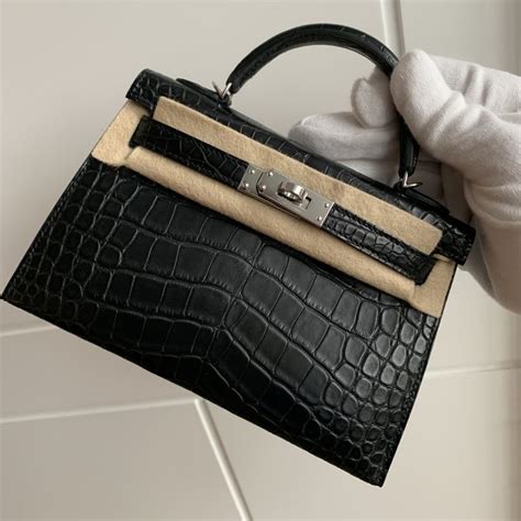 tas hermes kelly croco mini|hermes mini kelly crocodile.